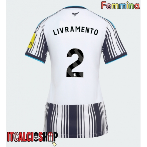 Newcastle United Tino Livramento #2 Prima Maglia Femmina 2026-27 Manica Corta